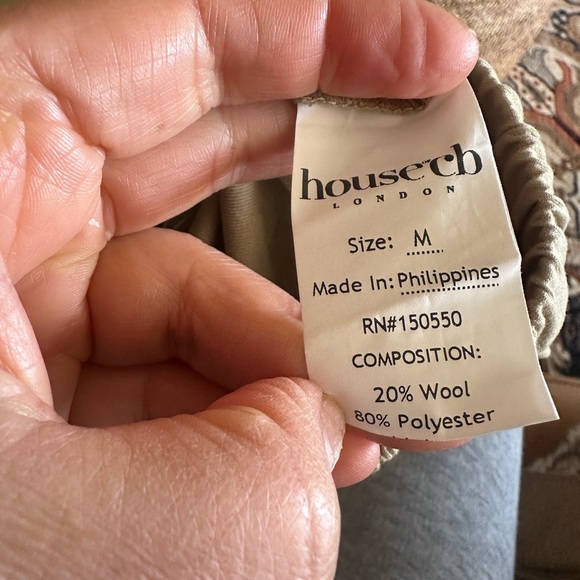 House of CB Beige Luna Camel Cargo Trouser Sz M NEW - Picture 7 of 8